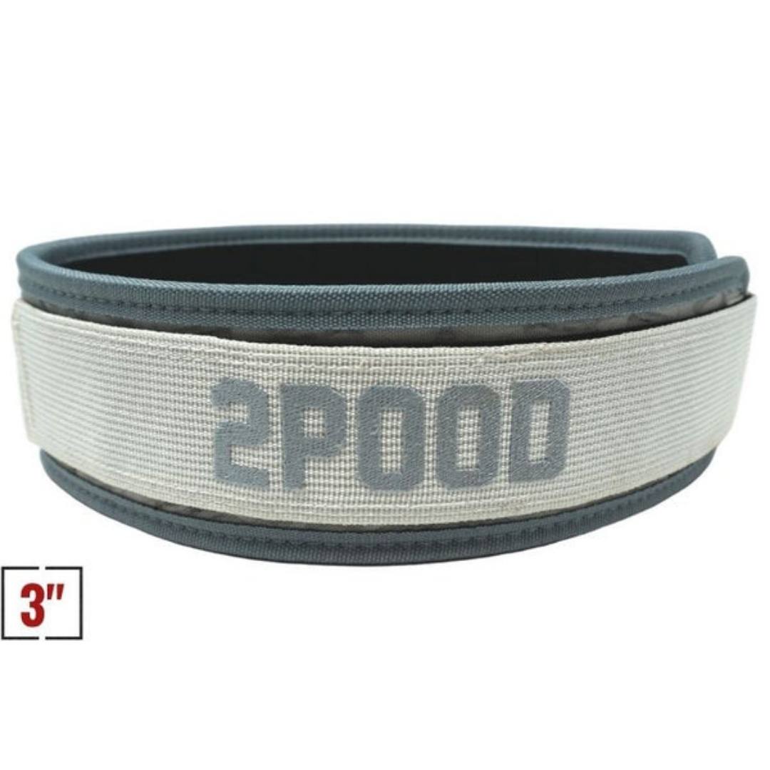 3" Petite White Marble Straight Belt from 2POOD for Genejack WOD