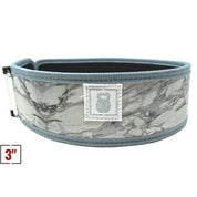 3" Petite White Marble Straight Belt from 2POOD for Genejack WOD