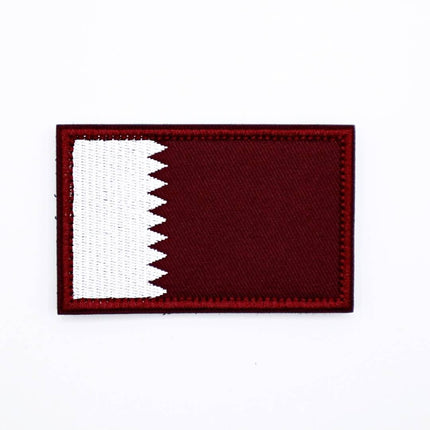 Qatar Country Flag Velcro Patch from Genejack for Genejack WOD