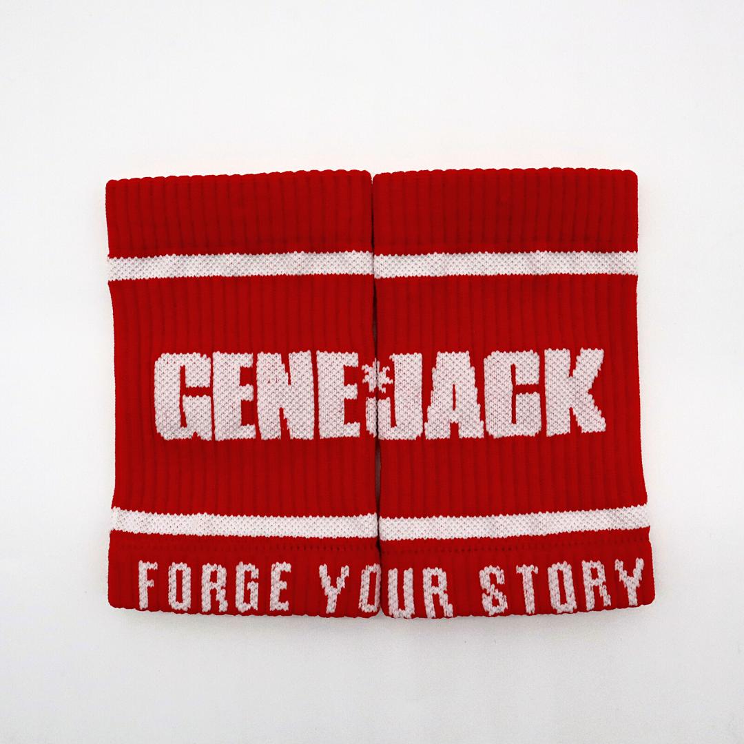 Alpha Compression Wristband | Long Blazing Red from Genejack for Genejack WOD