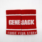 Alpha Compression Wristband | Long Blazing Red from Genejack for Genejack WOD