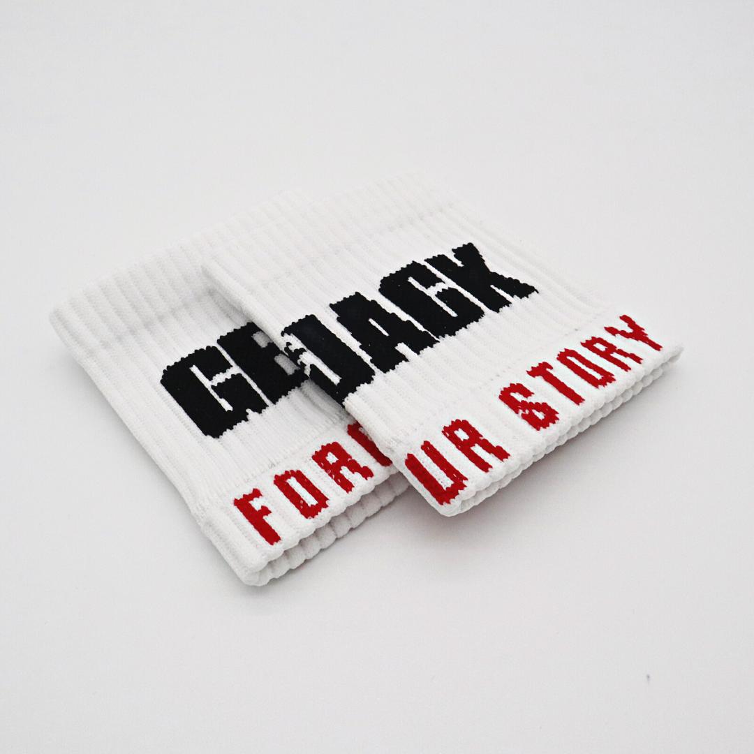 Apex Compression Wristband | Short White from Genejack for Genejack WOD