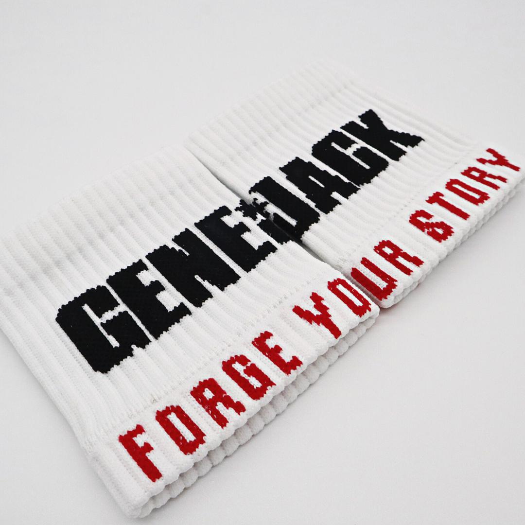 Apex Compression Wristband | Short White from Genejack for Genejack WOD