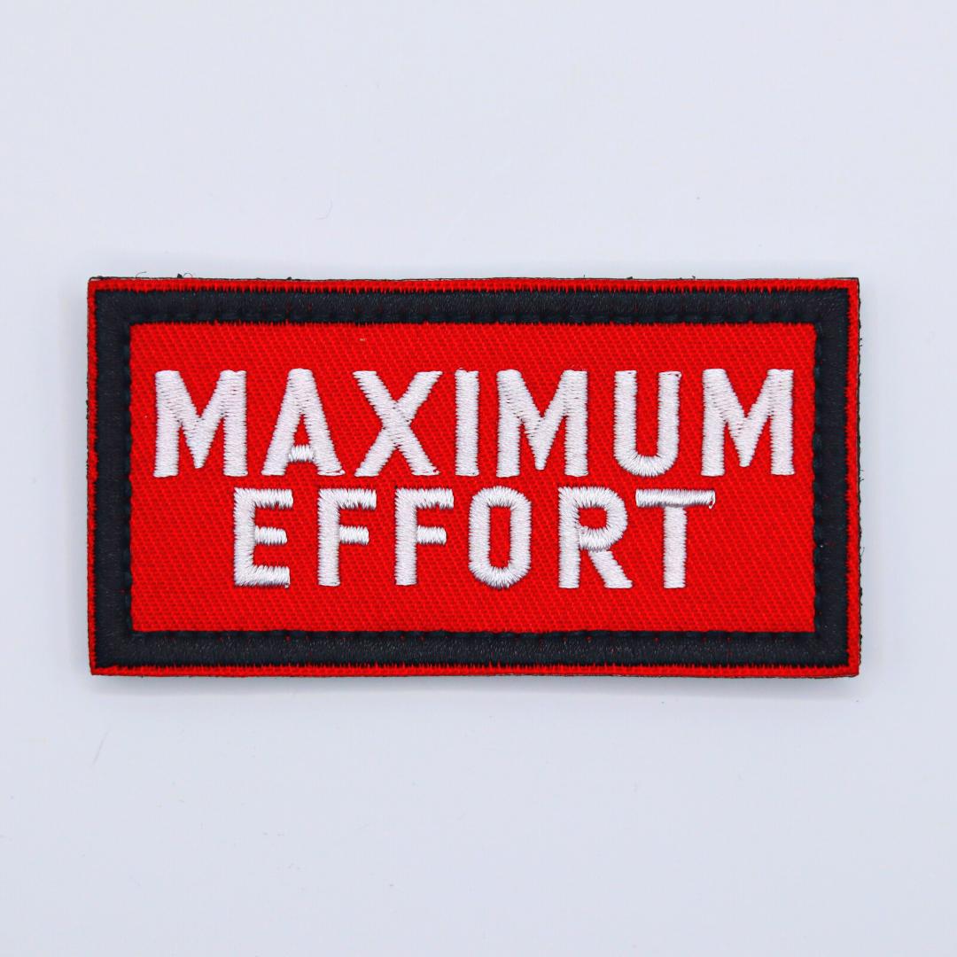 Maximum Effort - Velcro Patch from Genejack for Genejack WOD