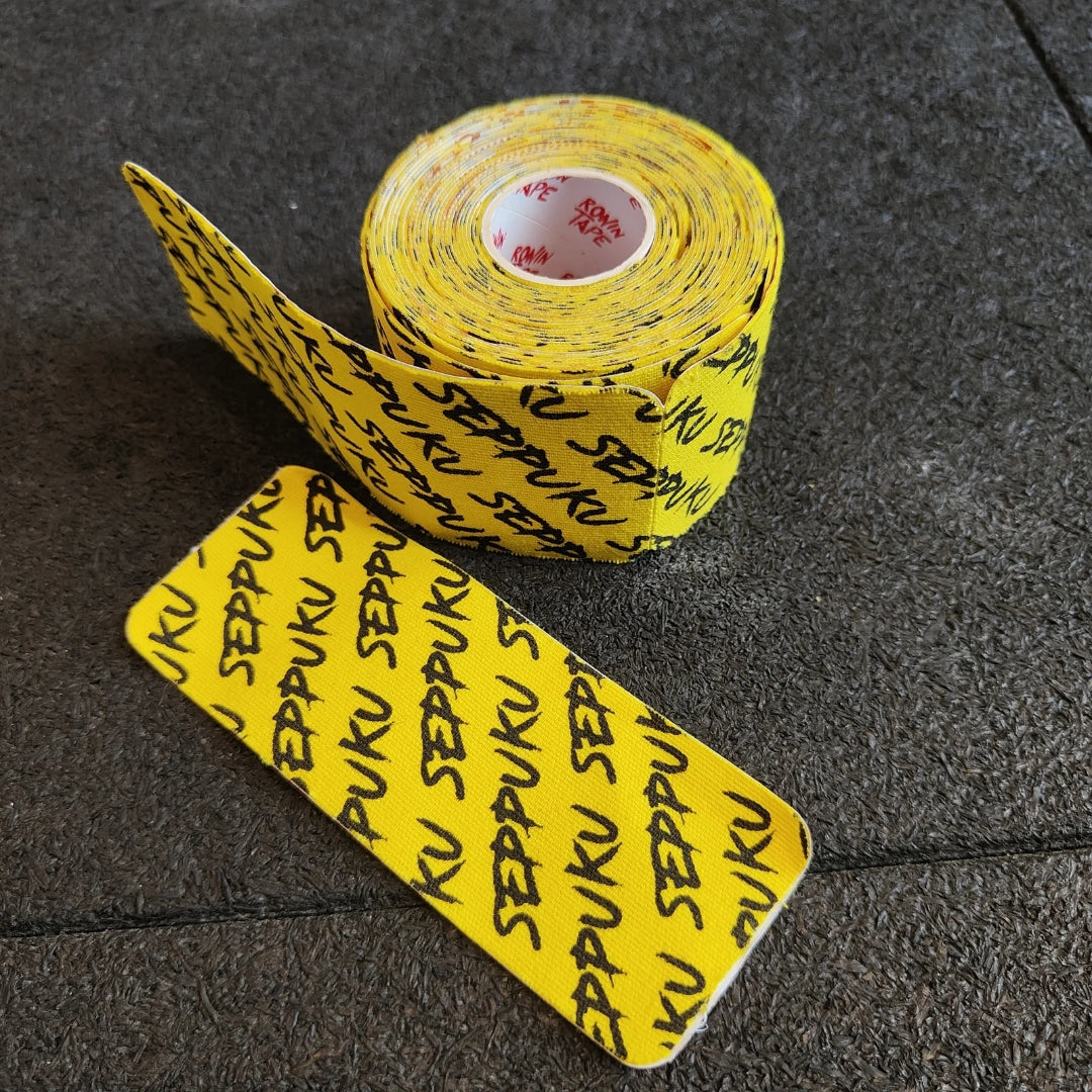 Yellow - Original Seppuku Thumb Protection Tape Strips from Ronin Tape for Genejack WOD