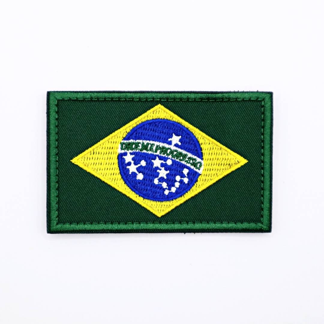 Brazil Country Flag Velcro Patch from Genejack for Genejack WOD