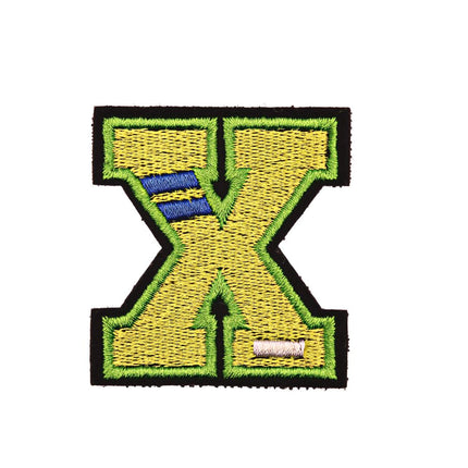 X (Yellow) Letters Velcro Patch from Genejack for Genejack WOD