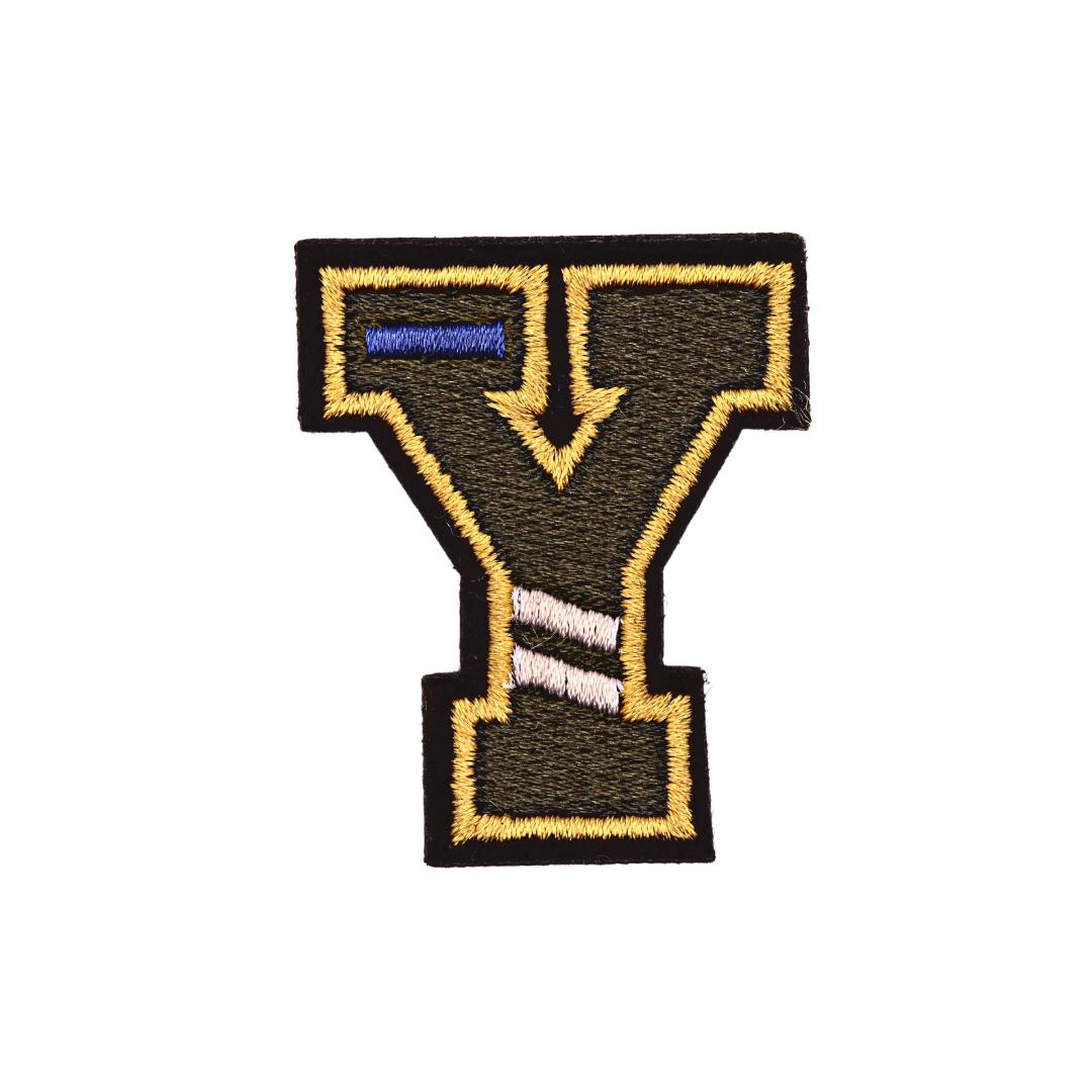 Y (Olive Green) Letters Velcro Patch from Genejack for Genejack WOD