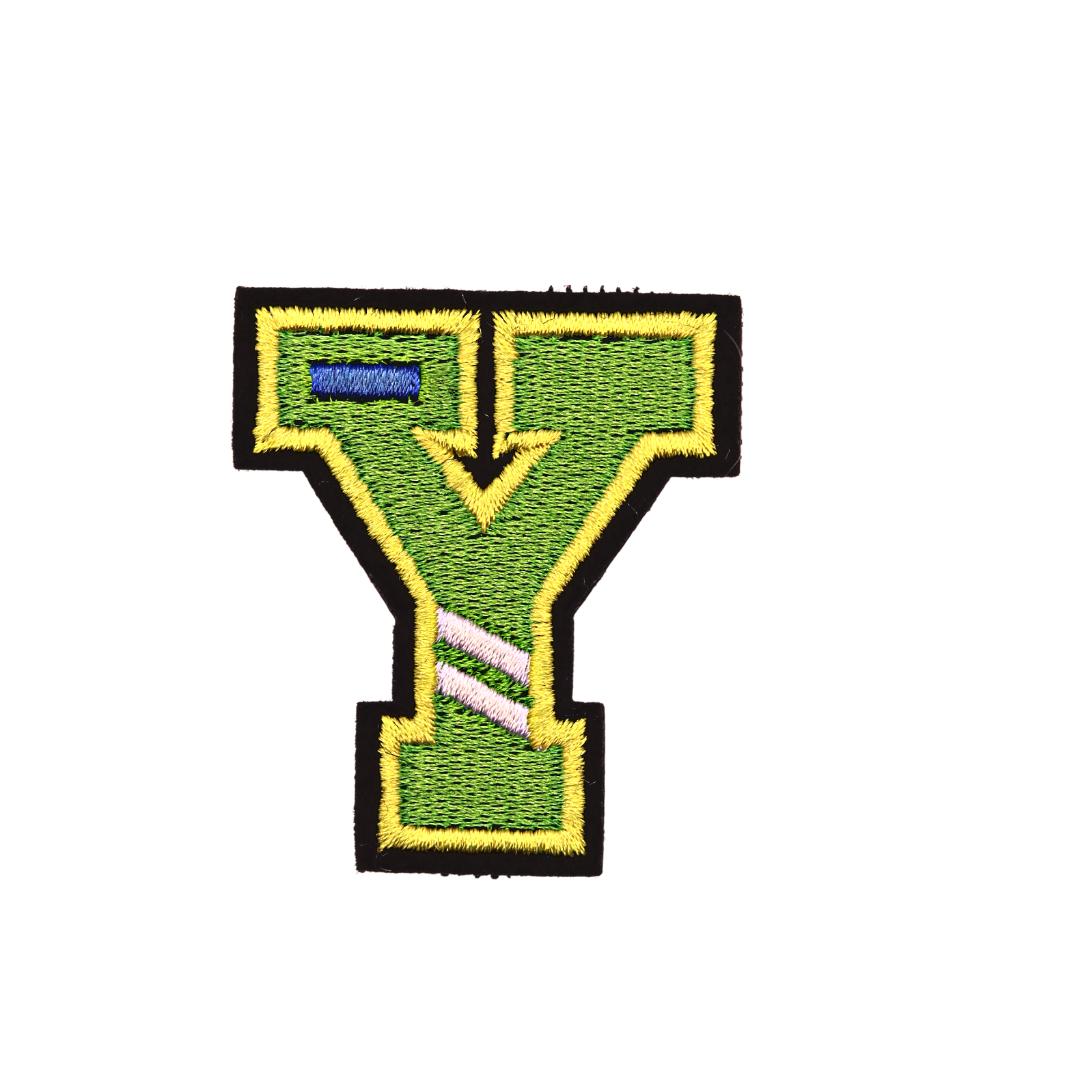 Y (Light Green) Letters Velcro Patch from Genejack for Genejack WOD
