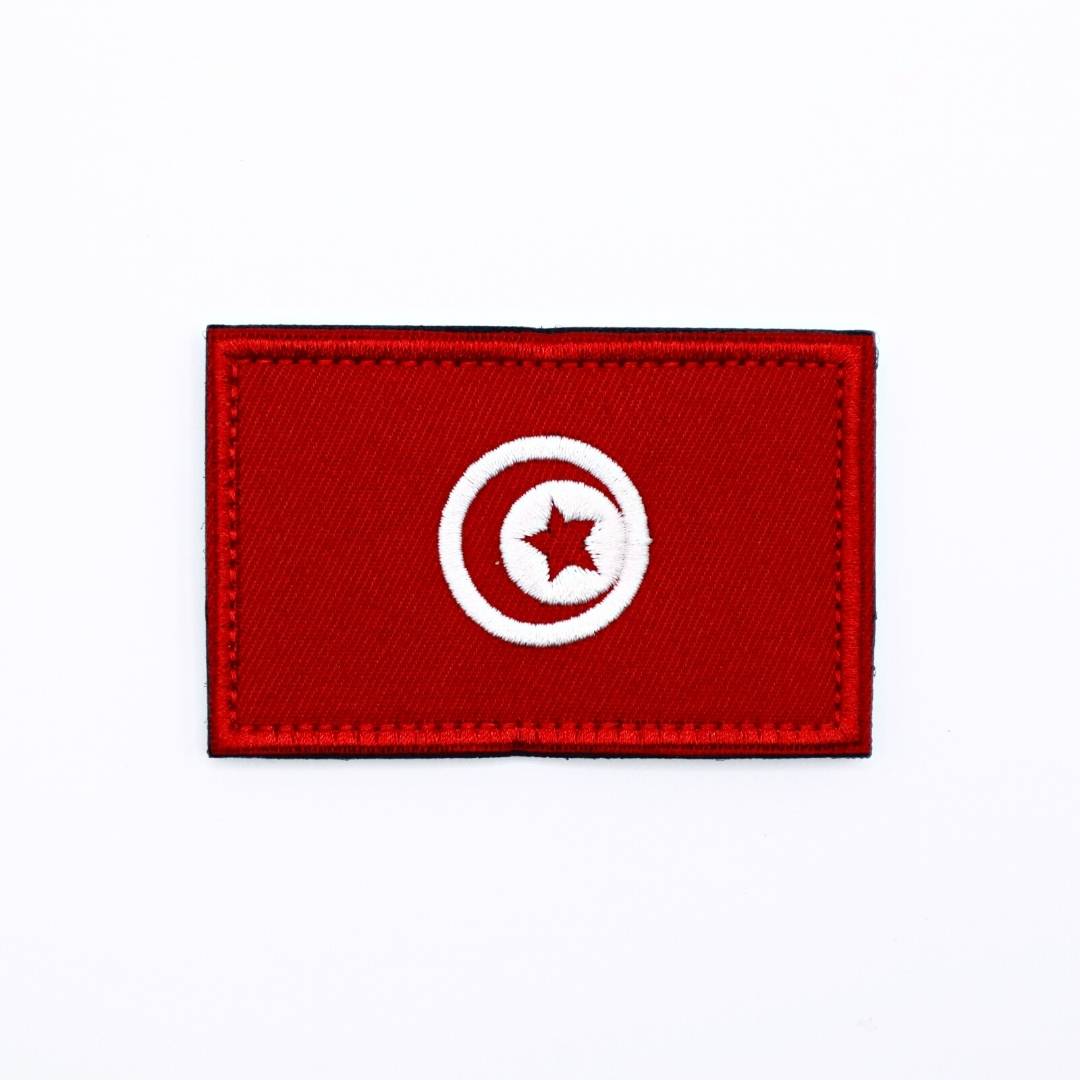 Tunisia Country Flag Velcro Patch from Genejack for Genejack WOD