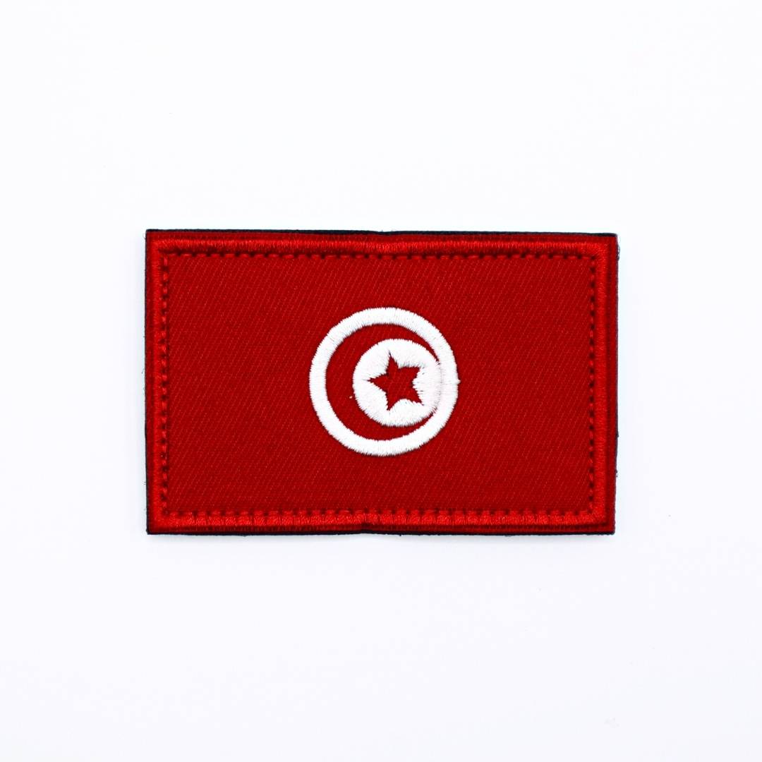 Tunisia Country Flag Velcro Patch from Genejack for Genejack WOD