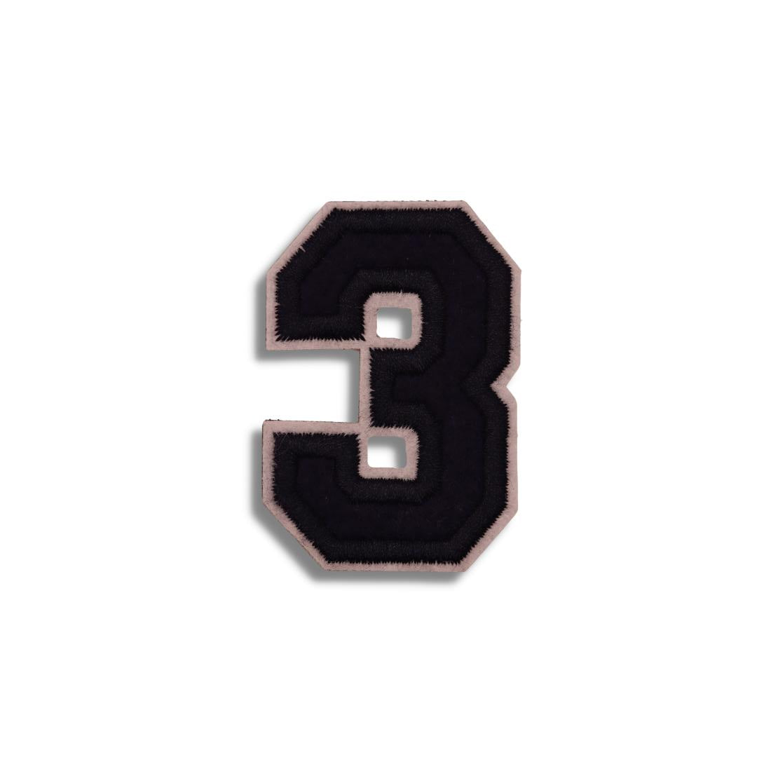 3 Navy Numbers Velcro Patch from Genejack for Genejack WOD