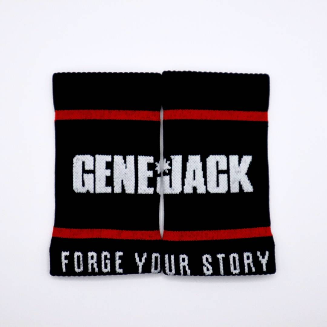 Alpha Compression Wristband - Long 5.5" Black from Genejack for Genejack WOD