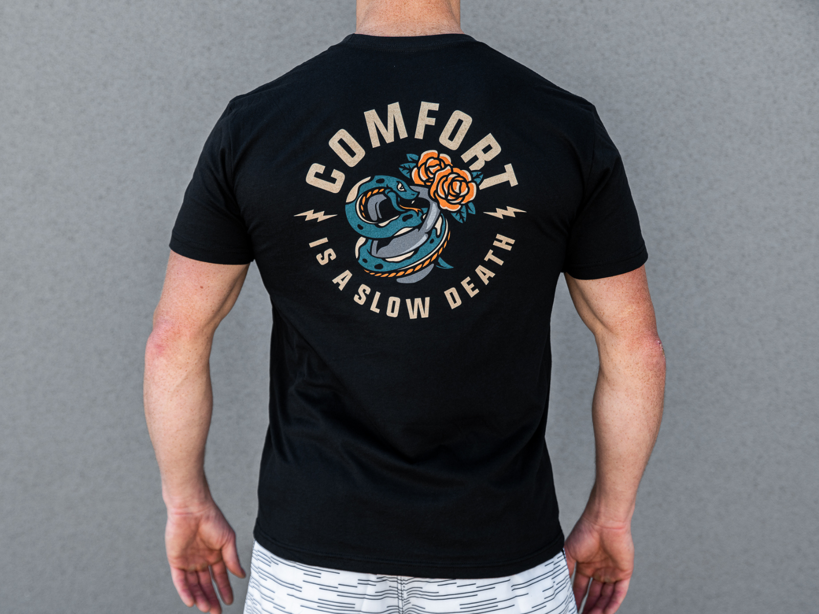 Comfort is a Slow Death T-shirt - Men from 2POOD for Genejack WOD