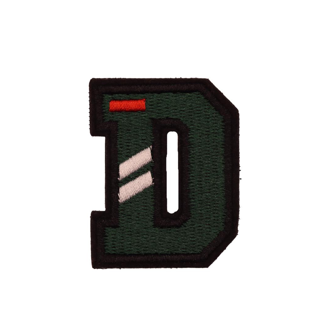 D (Dark Green) Letters Velcro Patch from Genejack for Genejack WOD
