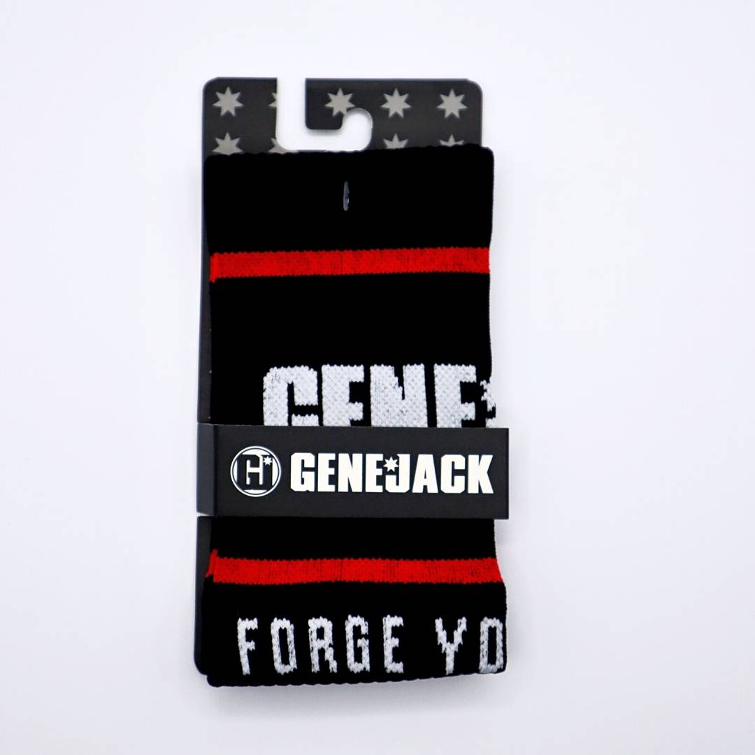 Alpha Compression Wristband - Long 5.5" Black from Genejack for Genejack WOD