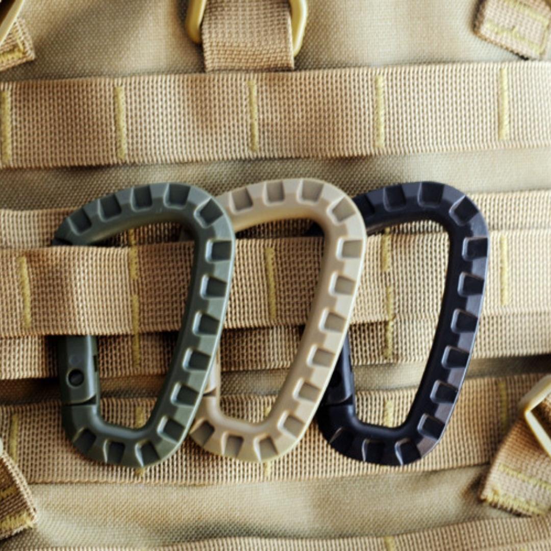 Brown Plastic Military Carabiner from Genejack for Genejack WOD