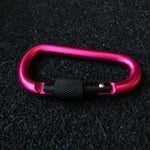 Pink Aluminum Carabiners D Shape from Genejack for Genejack WOD