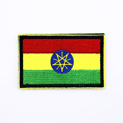 Ethiopia Country Flag Velcro Patch from Genejack for Genejack WOD