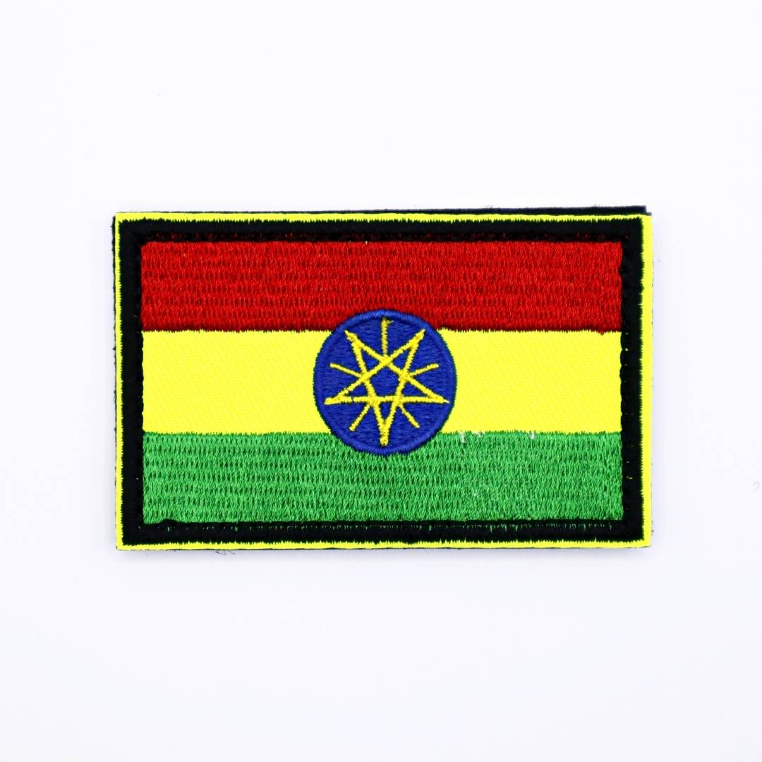 Ethiopia Country Flag Velcro Patch from Genejack for Genejack WOD