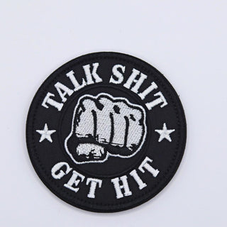 Black Talk $h!t * Get Hit - Velcro Patch from Genejack for Genejack WOD