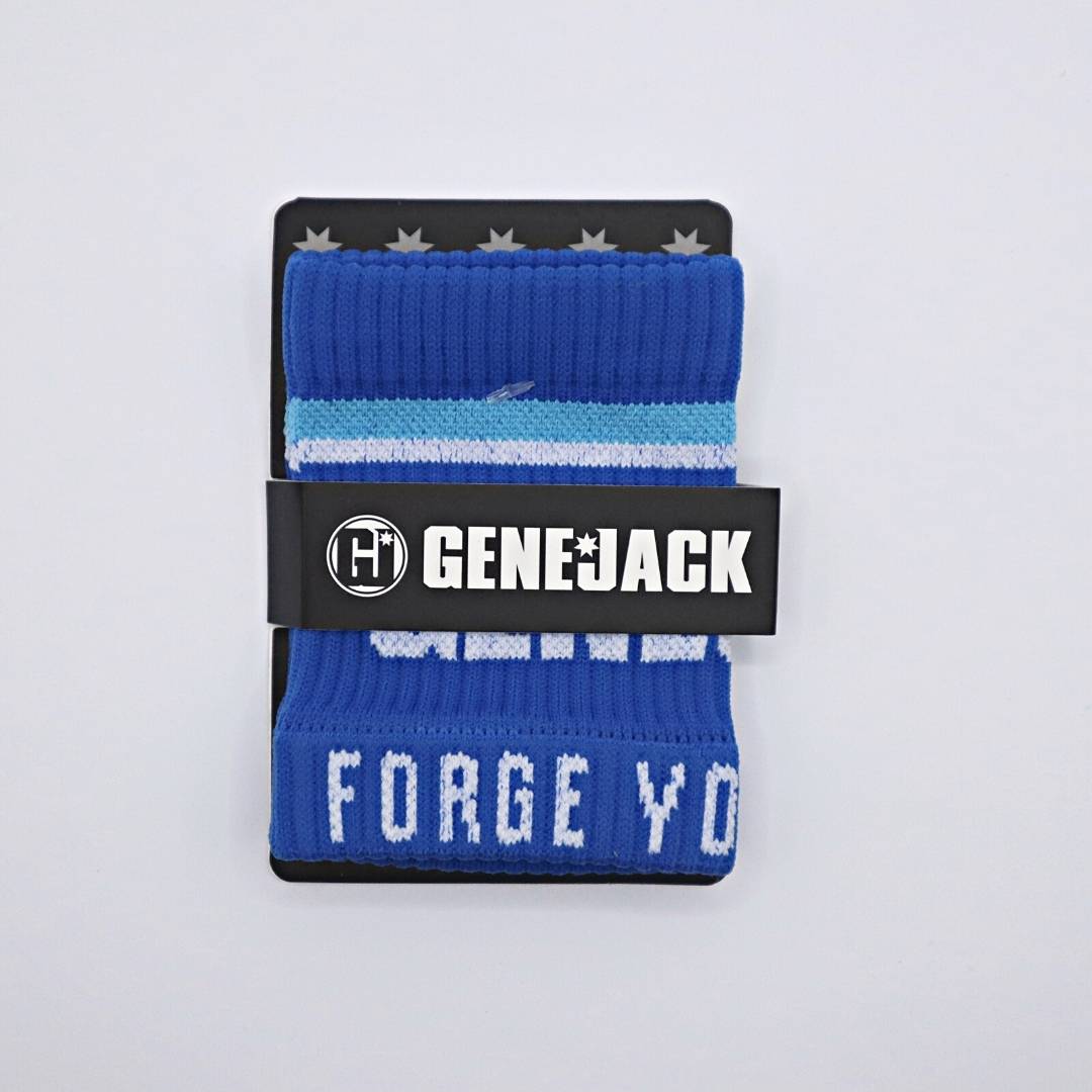 Apex Compression Wristband | Short Blue from Genejack for Genejack WOD