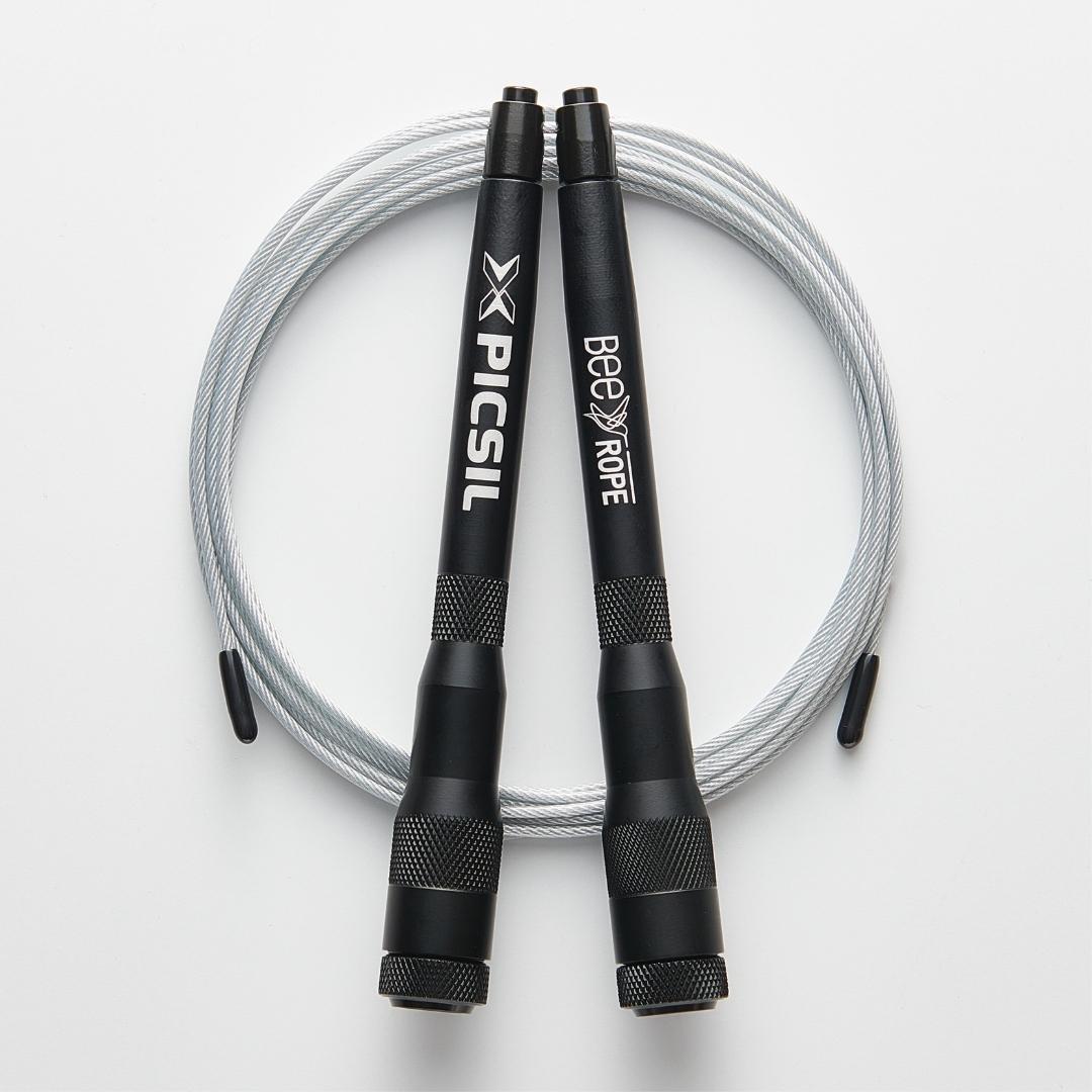 Black BEE Jump Rope from Picsil for Genejack WOD