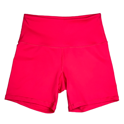 Biker Shorts - High Waist - Red from Savage Barbell for Genejack WOD