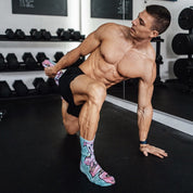 Graffiti Socks - Pink & Blue from Hexxee for Genejack WOD