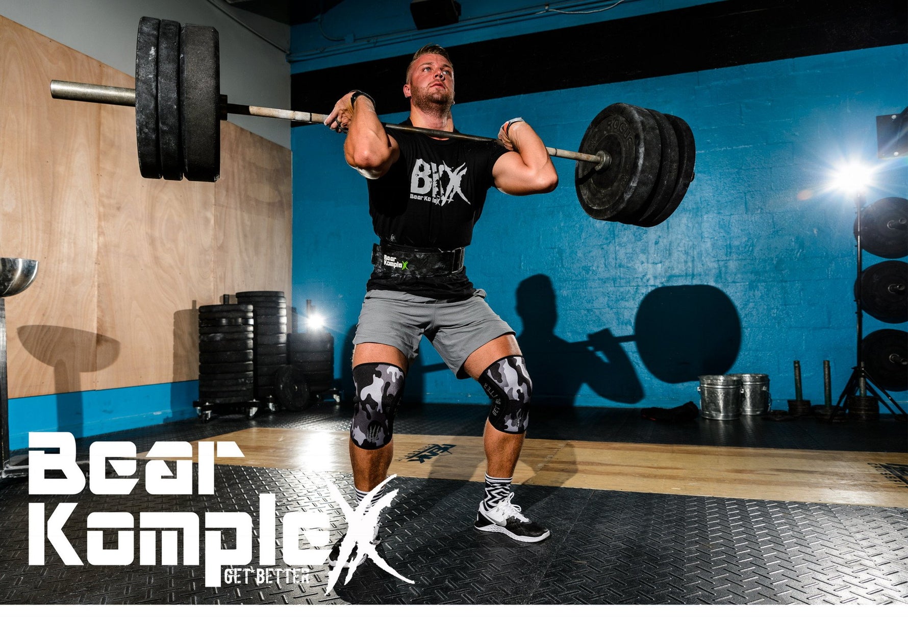 Bear KompleX Knee Sleeves - Black Camo from Bear Komplex for Genejack WOD
