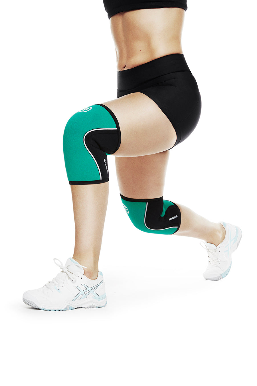 Rx Knee Sleeves 5mm - Emerald Green/Black from Rehband for Genejack WOD