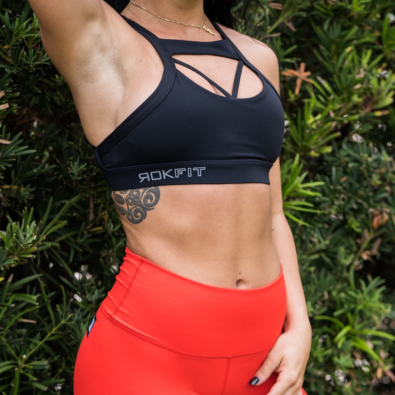 The Lacey Sports Bra - Black from Rokfit for Genejack WOD