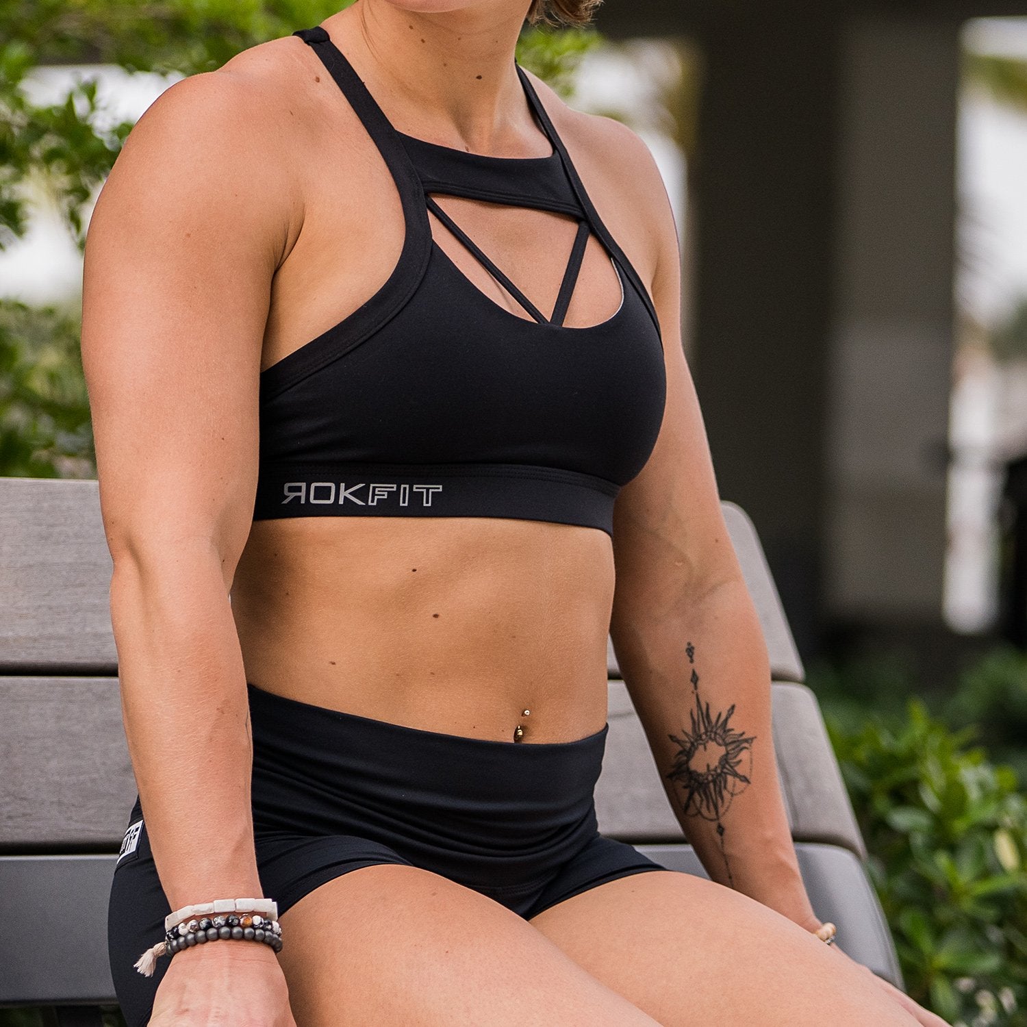 The Lacey Sports Bra - Black from Rokfit for Genejack WOD