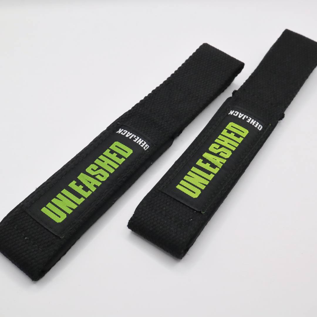 Unleashed Padded Lifting Straps from Genejack for Genejack WOD