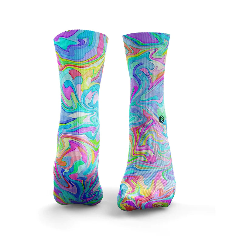 Multicolor Marble Socks from Hexxee for Genejack WOD