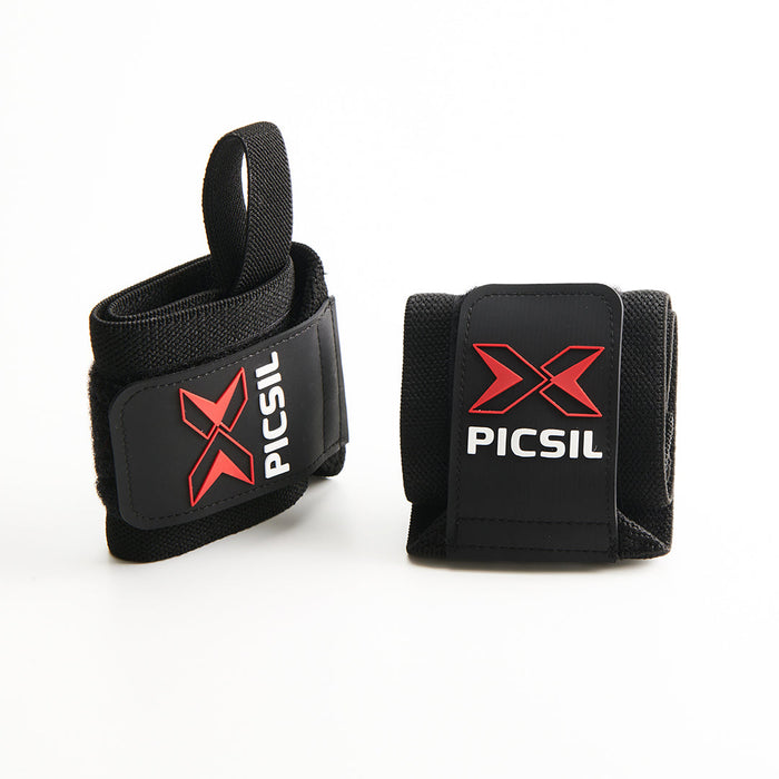 Black ELASTIC WRIST WRAP FOR WEIGHTLIFTING POWERLIFTING from Picsil for Genejack WOD