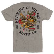 Never Out of the Fight T-shirt from Rokfit for Genejack WOD