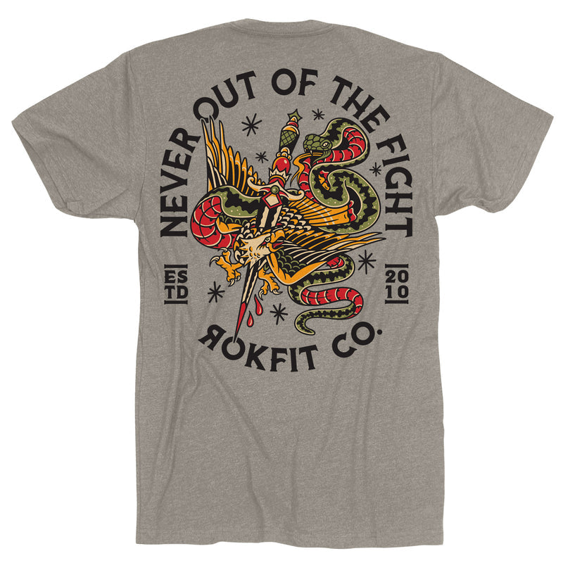 Never Out of the Fight T-shirt - Unisex from Rokfit for Genejack WOD