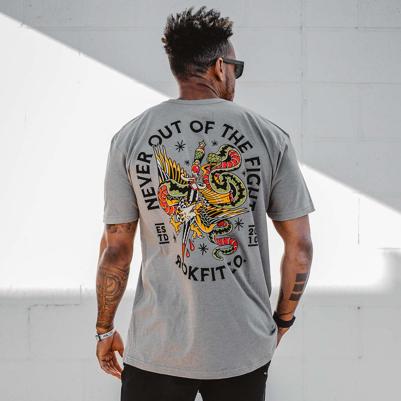 Never Out of the Fight T-shirt from Rokfit for Genejack WOD