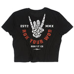 Black Rok Your Wod Crop Top from Rokfit for Genejack WOD