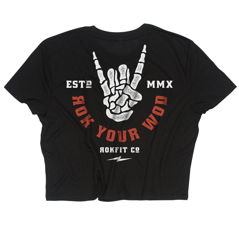 Black Rok Your Wod Crop Top from Rokfit for Genejack WOD