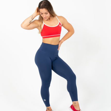 High Waist Ankle Length Leggings - Navy Blue from Savage Barbell for Genejack WOD