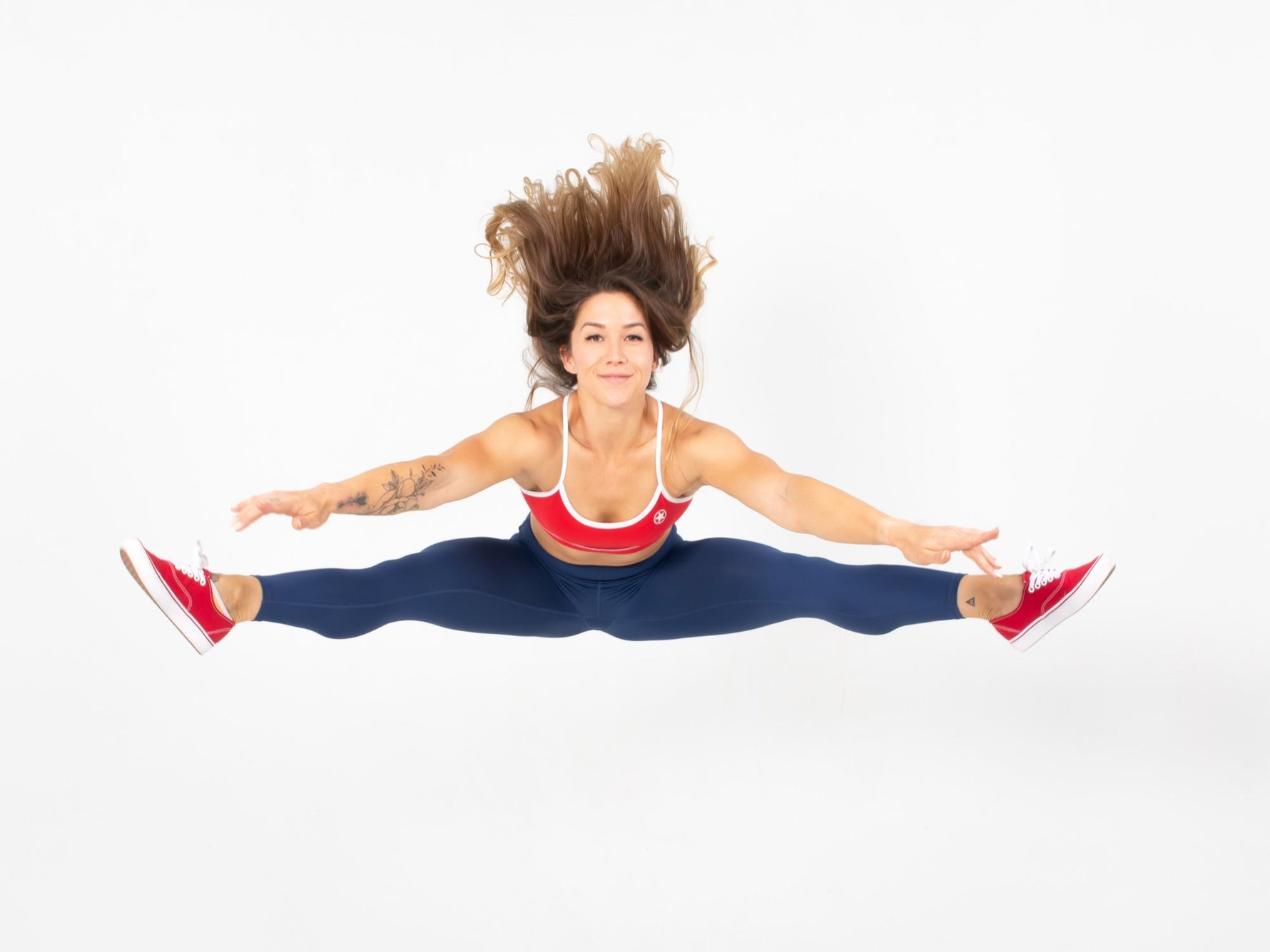 High Waist Ankle Length Leggings - Navy Blue from Savage Barbell for Genejack WOD