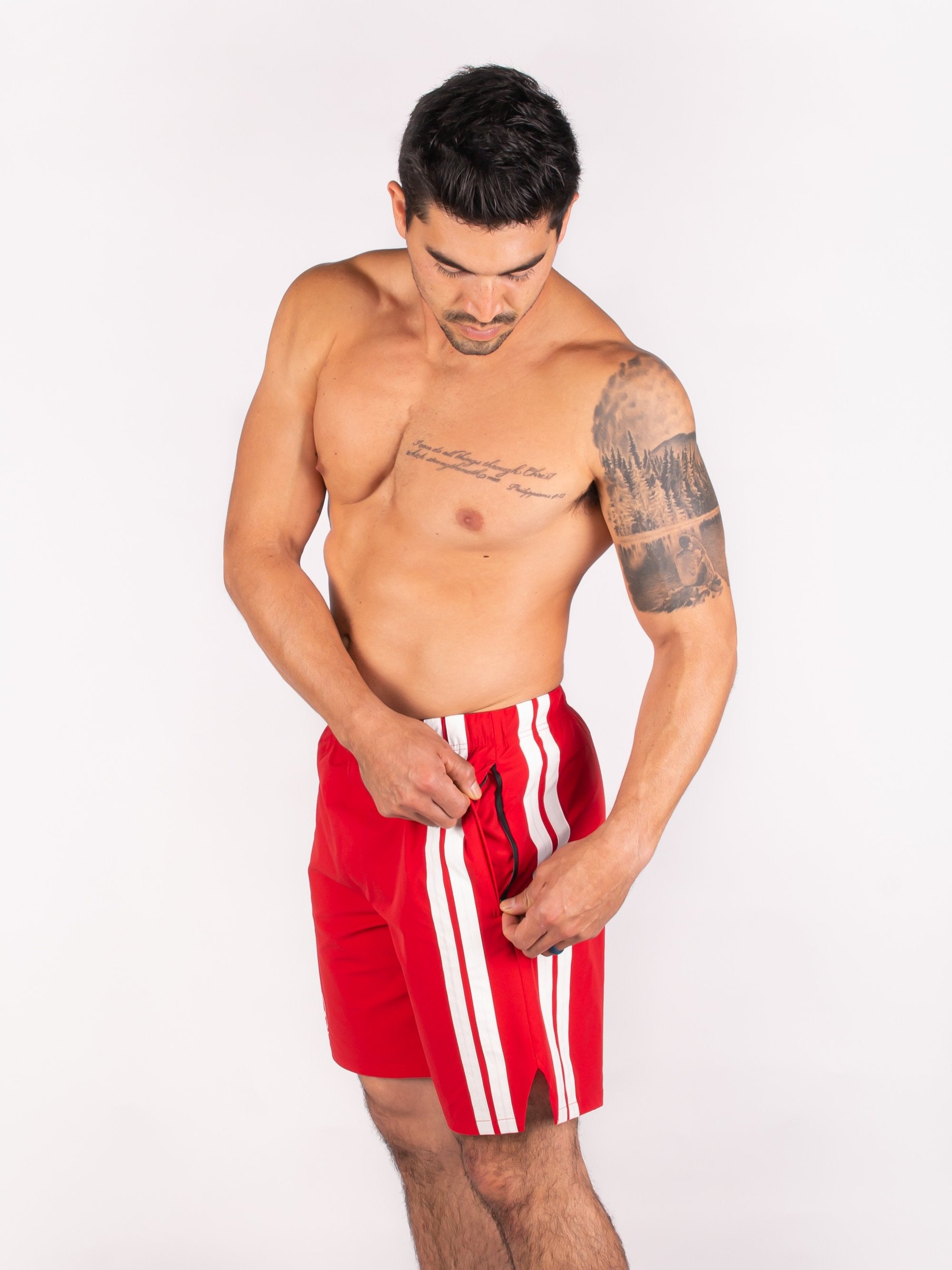 Viper Shorts - Red from Savage Barbell for Genejack WOD