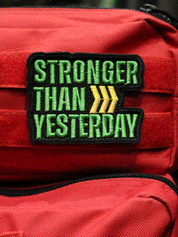 Stronger - Velcro Patch from Genejack for Genejack WOD