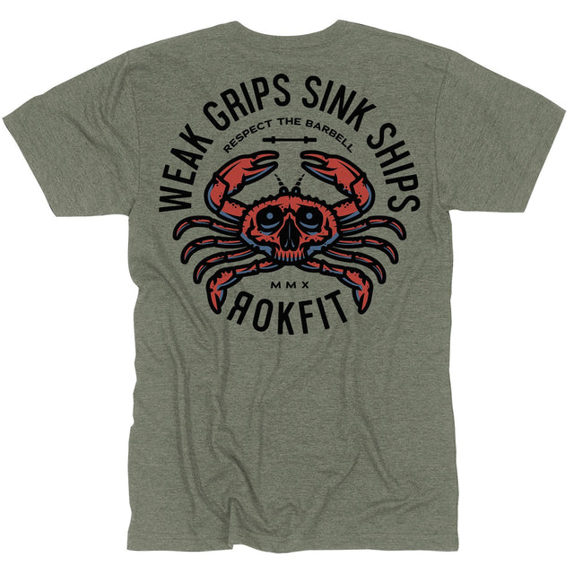 Weak Grips Sink Ships T-shirt from Rokfit for Genejack WOD