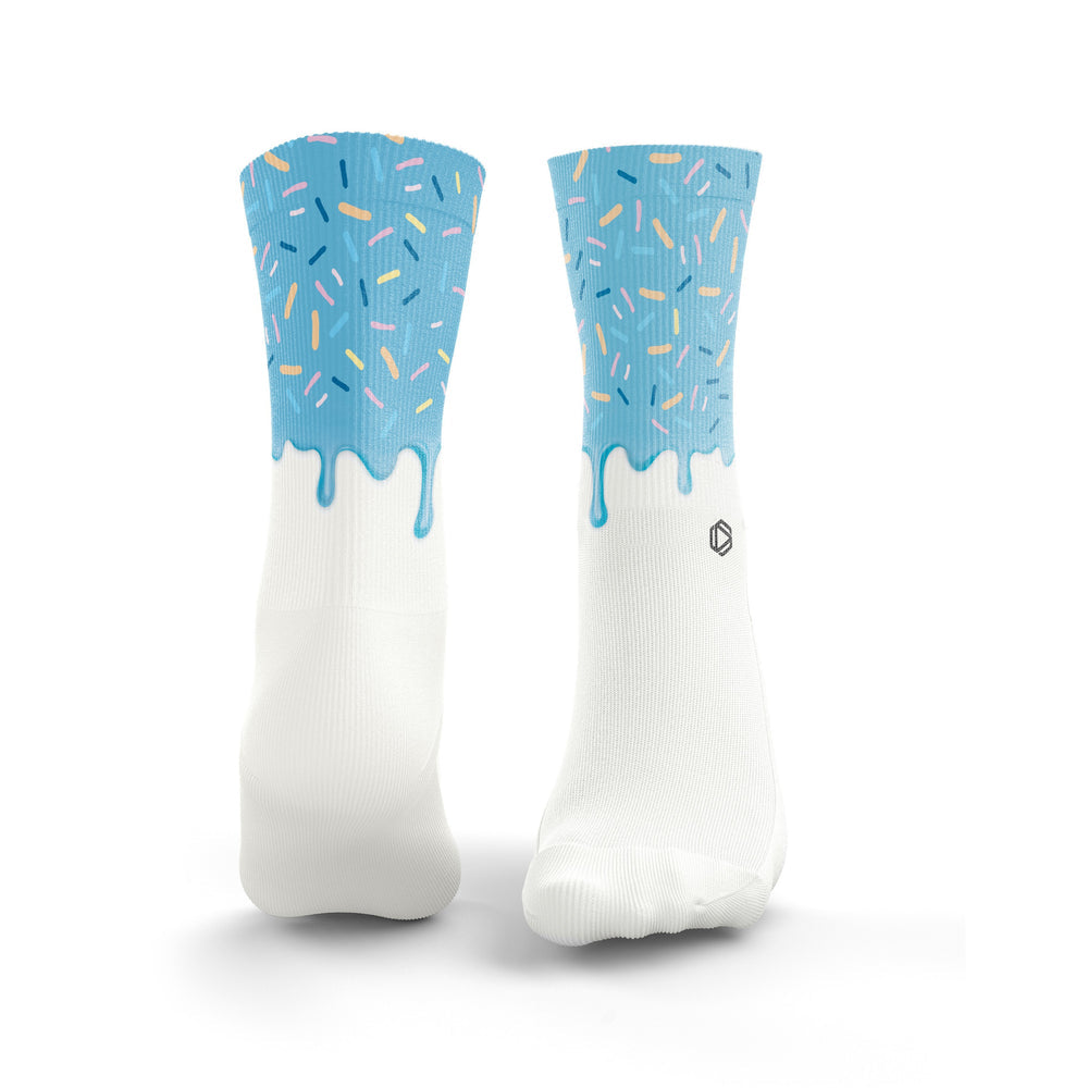 Iced Donut 2.0 Socks - Blue & Blue from Hexxee for Genejack WOD