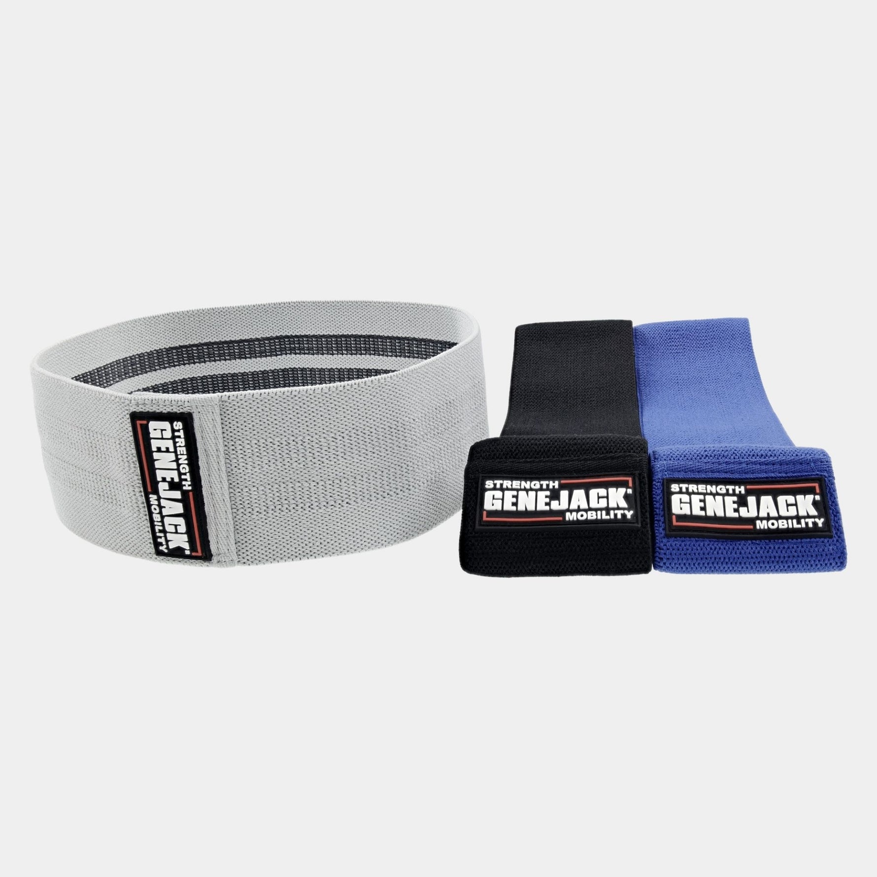 Glutes Activation Bands - Set of 3 Grey,Blue,Black from Genejack for Genejack WOD