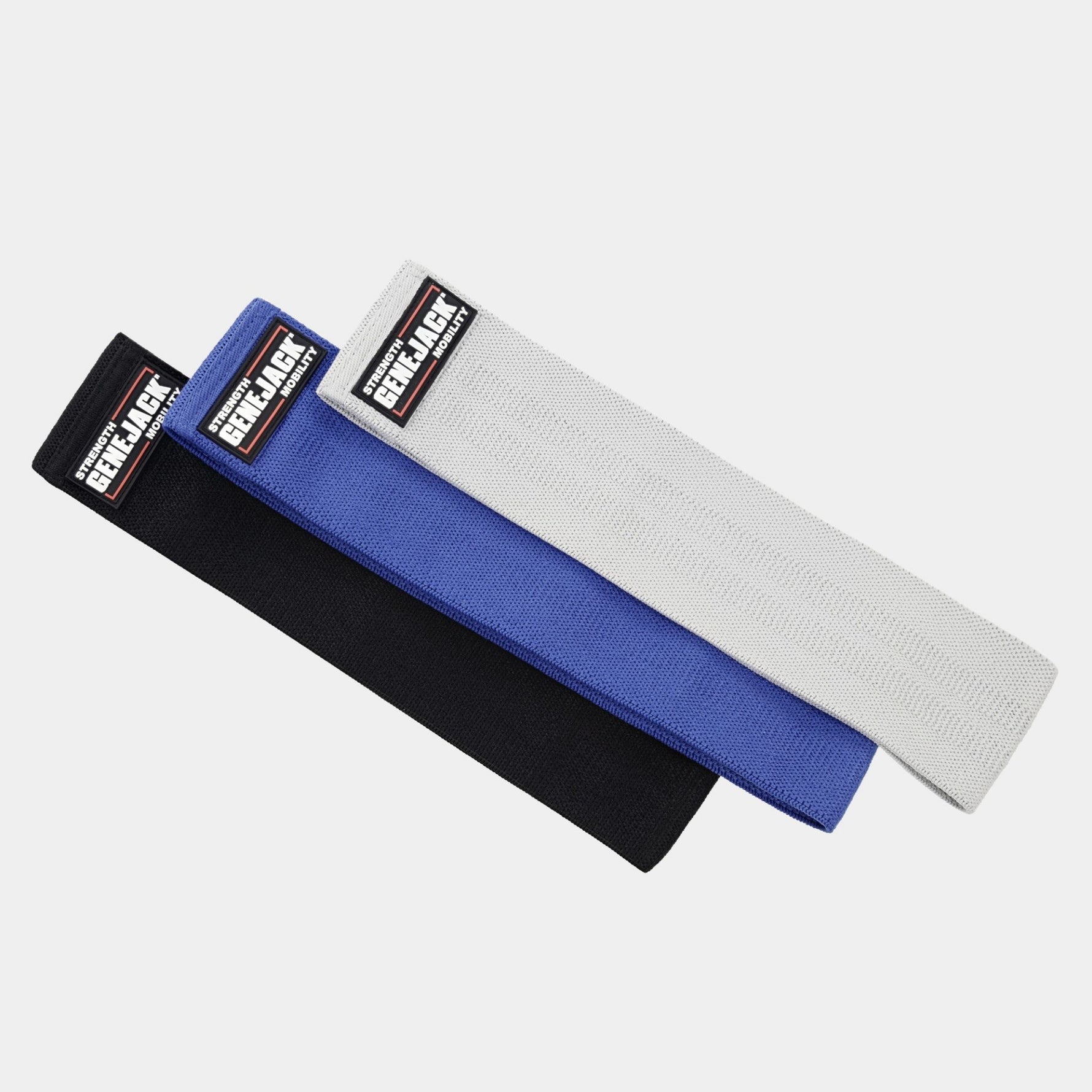 Glutes Activation Bands - Set of 3 Grey,Blue,Black from Genejack for Genejack WOD