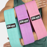 Glutes Activation Bands - Set of 3 Green,Pink,Purple from Genejack for Genejack WOD